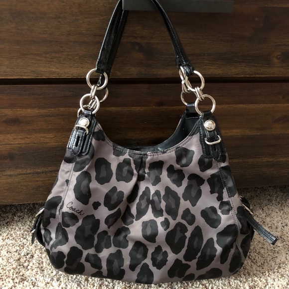 animal print coach bag